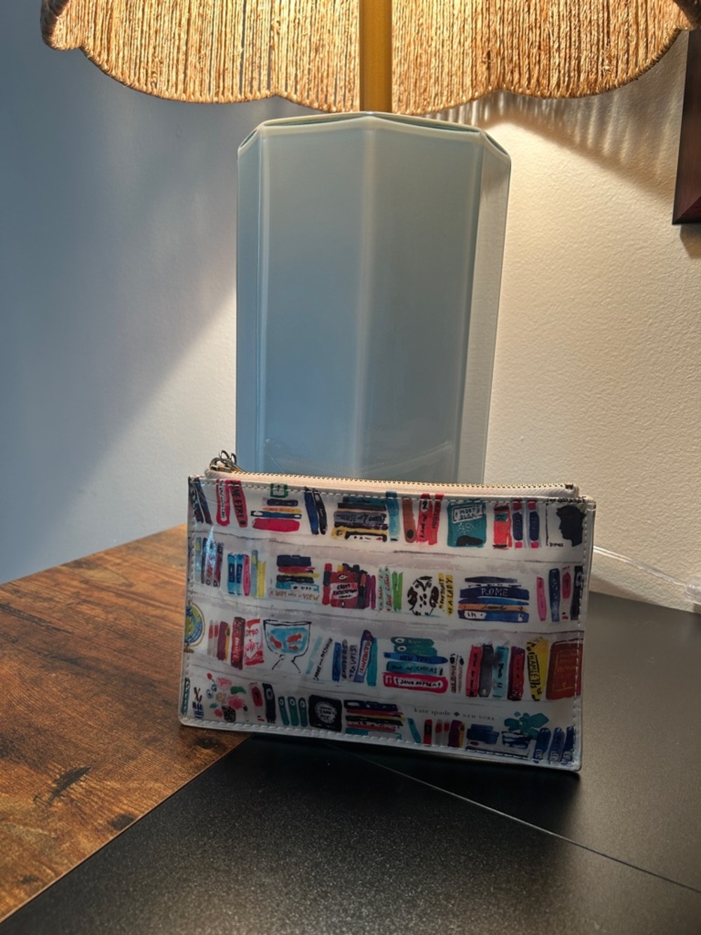 kate spade pencil pouch Bella bookcase - lightly used